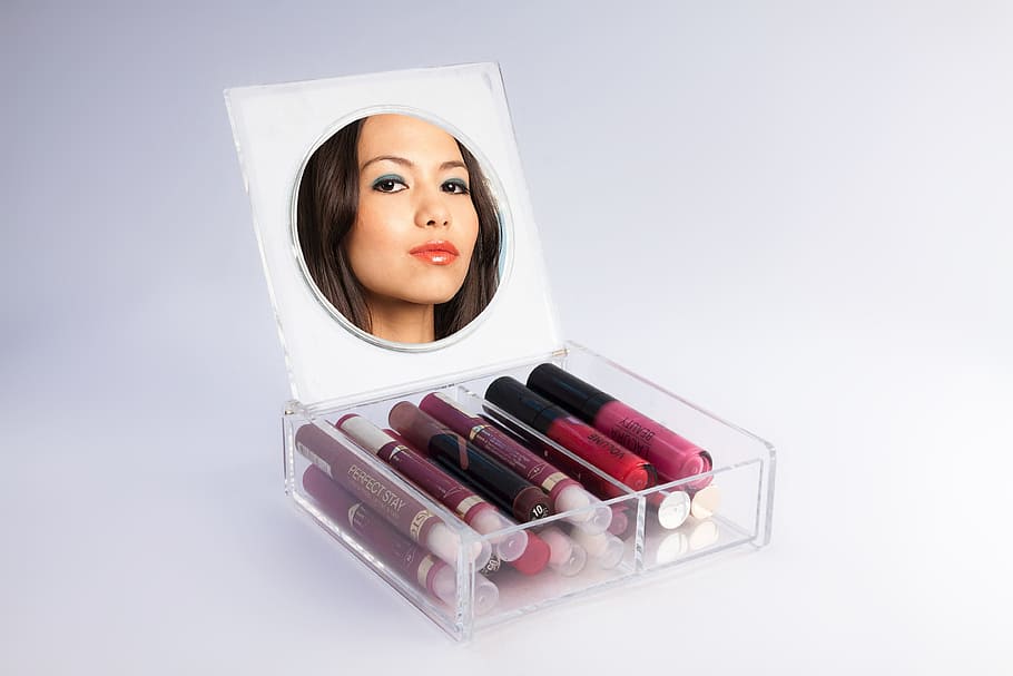 lipstick lot in case, Lip Gloss, Beauty, Viewing, Melted, plexiglas, HD wallpaper