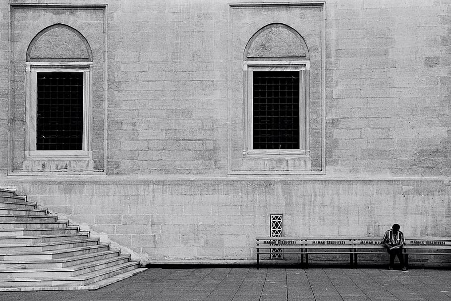 loneliness, human, b add, single, sad, black and white, documentary HD wallpaper