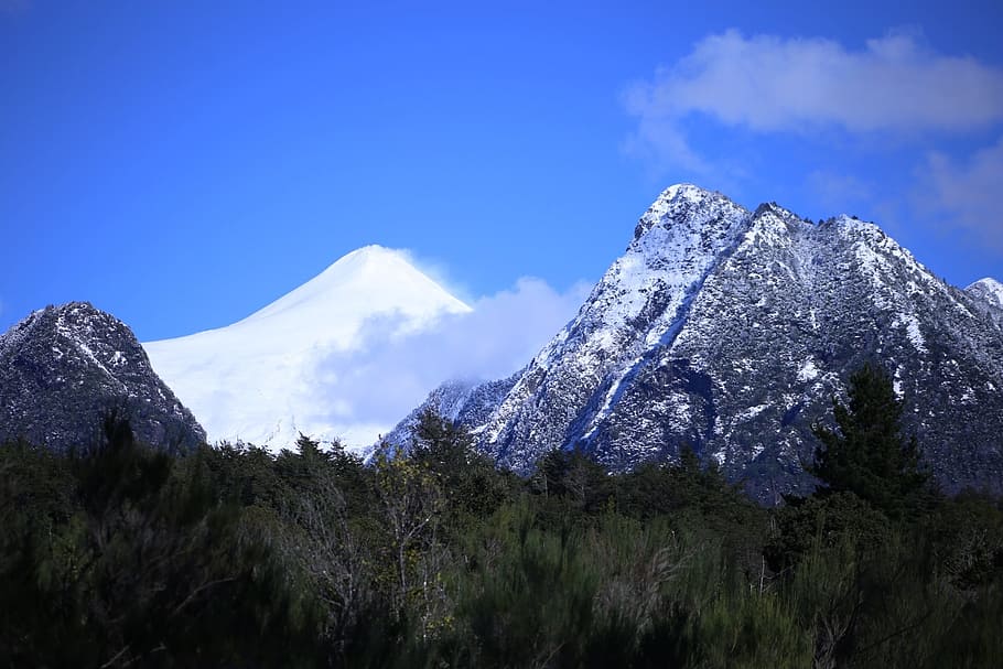 volcano, landscape, mountain, chile, scenics - nature, beauty in nature HD wallpaper