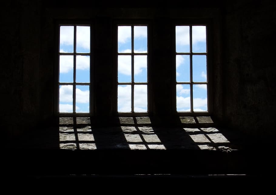 Window, Light, Clouds, Contrast, Castle, harmony, building HD wallpaper