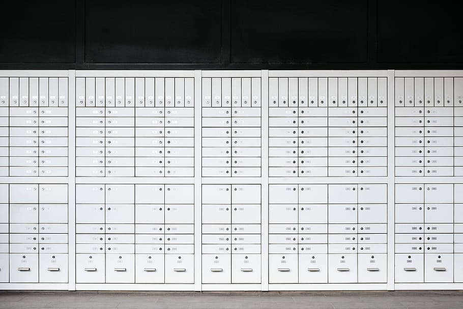 white braille paper, white printer paper, safe, locker, post office HD wallpaper