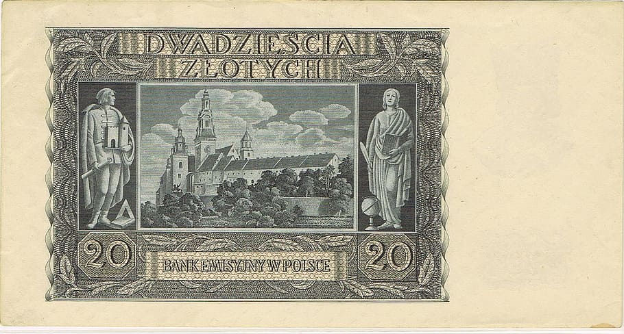 Reichsmark, Zloty, Banknote, Money, finance, currency, exchange