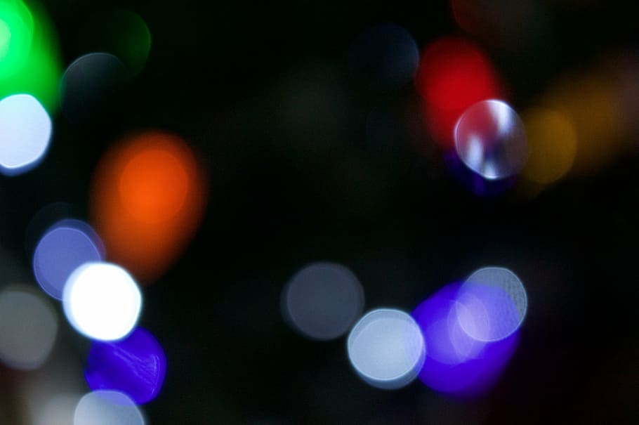 multicolored bokeh photography, abstract, background, blur HD wallpaper