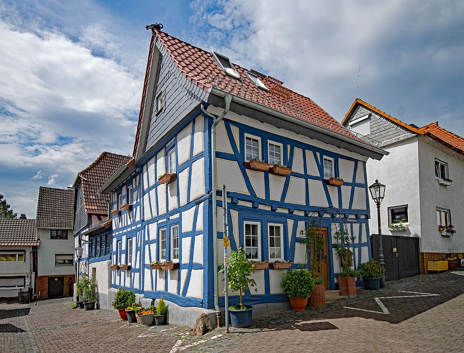Usingen, Taunus, Hesse, Germany, old town, old building, places of interest HD wallpaper