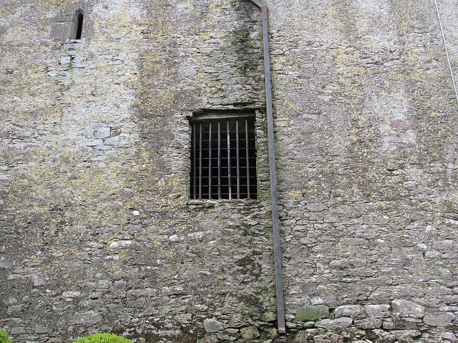 castle, window, blarney castle, medieval, ancient, stone, masonry, HD wallpaper
