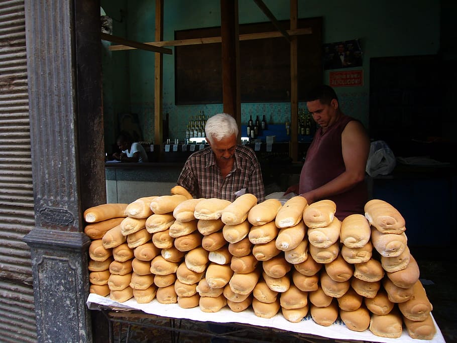cuba, baker, road, real people, food and drink, two people HD wallpaper