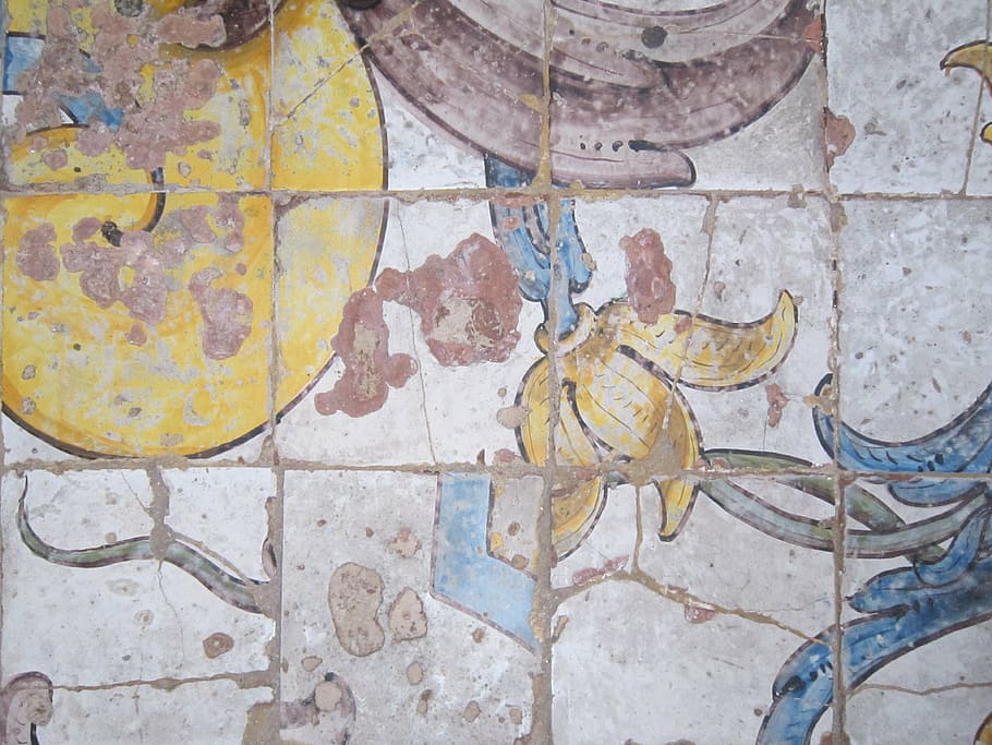 old, antique, flow, tile, painted, colorful, craft, art, tradition HD wallpaper