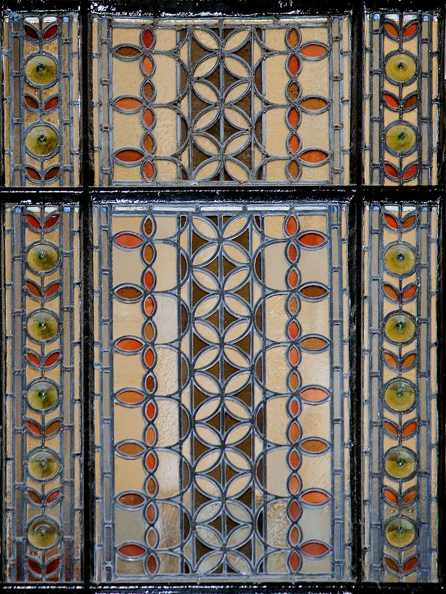 Stained, Glass, Classical, Window, stained glass window, metal HD wallpaper