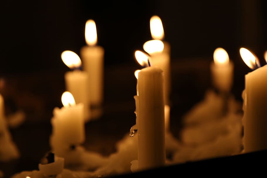 advent, candles, wax, burning, fire, flame, indoors, fire - natural phenomenon HD wallpaper