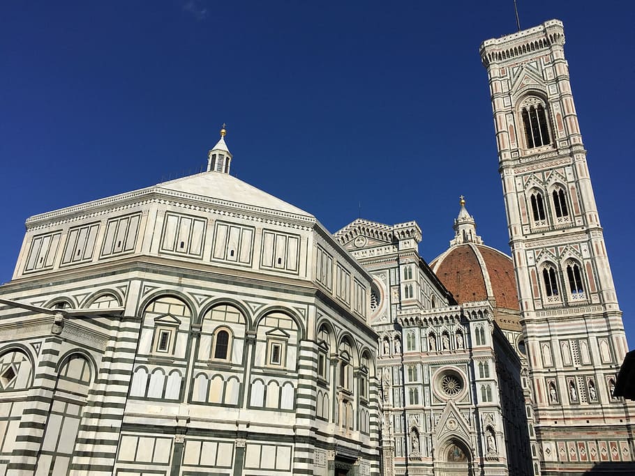 Duomo, Baptistery, Campanile, Florence, tuscany, history, architecture, HD wallpaper