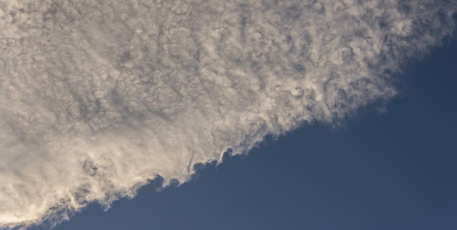 Clouds, White, Diagonal, Sky, blue, split, nature, beauty in nature HD wallpaper