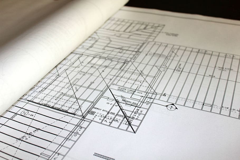 floor plan, blueprints, house plans, architecture, construction, HD wallpaper