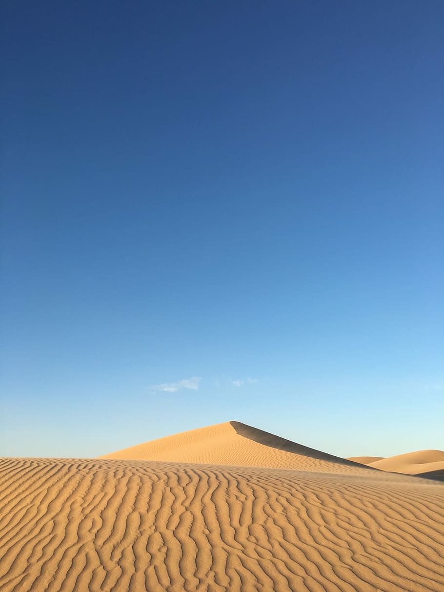 desert photo, desert field, dune, sand, sky, sunlight, ripple