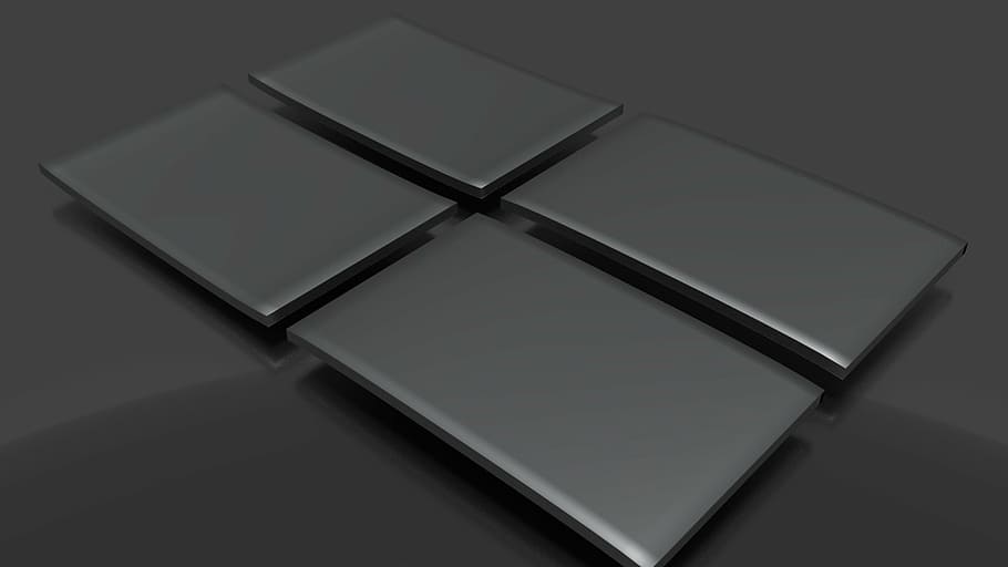 four rectangular black boards, icon, logo, symbol, design, logo icon HD wallpaper