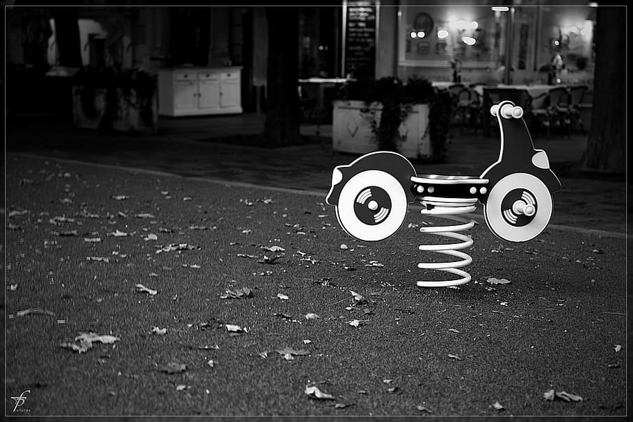playground, street, objects, architecture, night, no people HD wallpaper