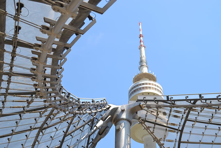 olympia tower, olympic park, architecture, sky, built structure HD wallpaper