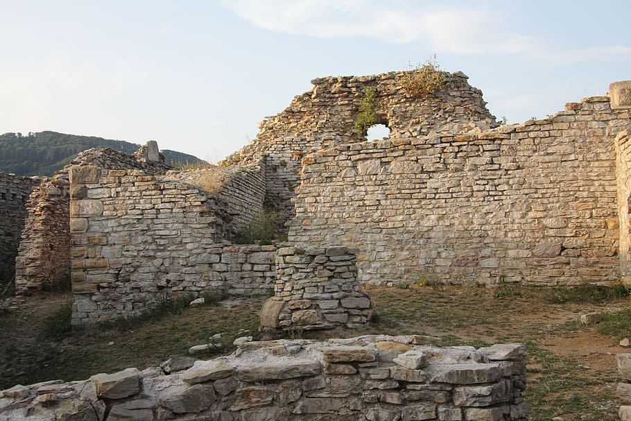 ancient, stone, architecture, wall, travel, ruin, site, castle