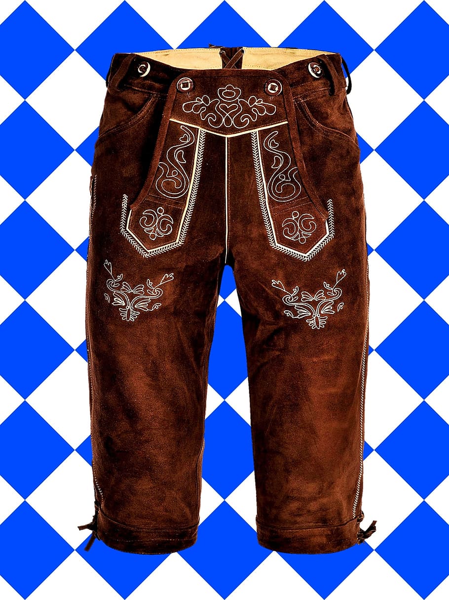 Buy Schöneberger Trachten Couture Original Bavarian Ladies Lederhosen -  Knee Long - German Leather Pants Online at desertcartINDIA