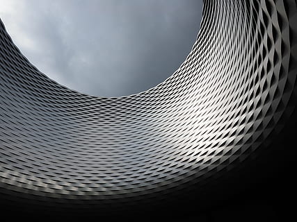 architectural facade wallpaper, building, architecture, hole HD wallpaper