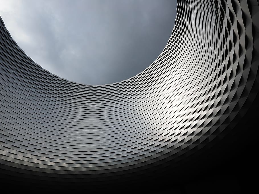 architectural facade wallpaper, building, architecture, hole HD wallpaper
