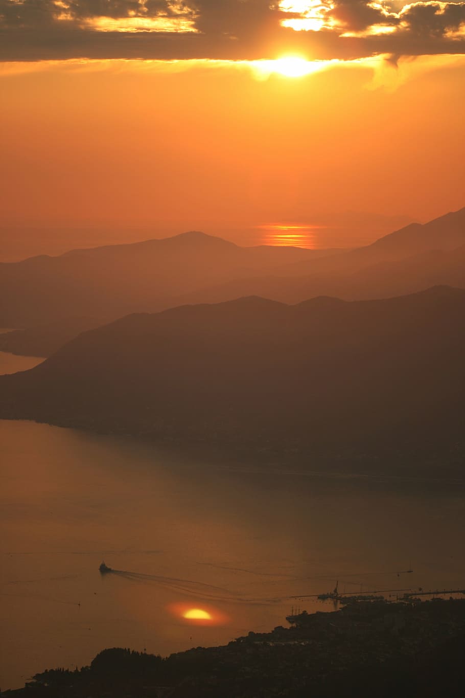 montenegro, dredge, sunset, orange color, beauty in nature HD wallpaper