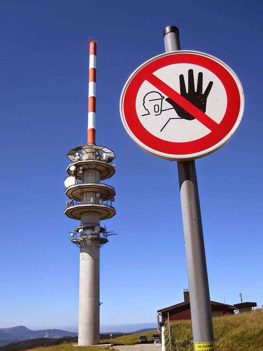Transmission Tower, Danger, prohibitory, prohibited, keep out, HD wallpaper