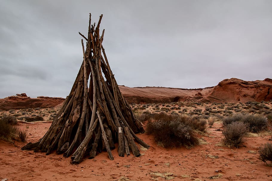 landscape photography of bonfire, brown firewoods on brown brown soil HD wallpaper