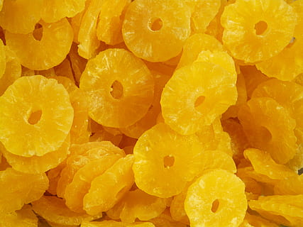 sliced pineapples, dried fruit, dried fruits, pulp, pieces of fruit HD wallpaper