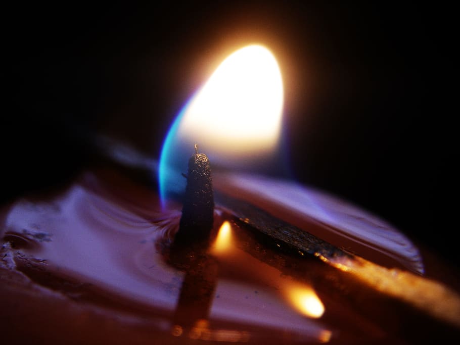 Candle, Calls, Fire, Lighting, tranquility, relaxation, half-light HD wallpaper