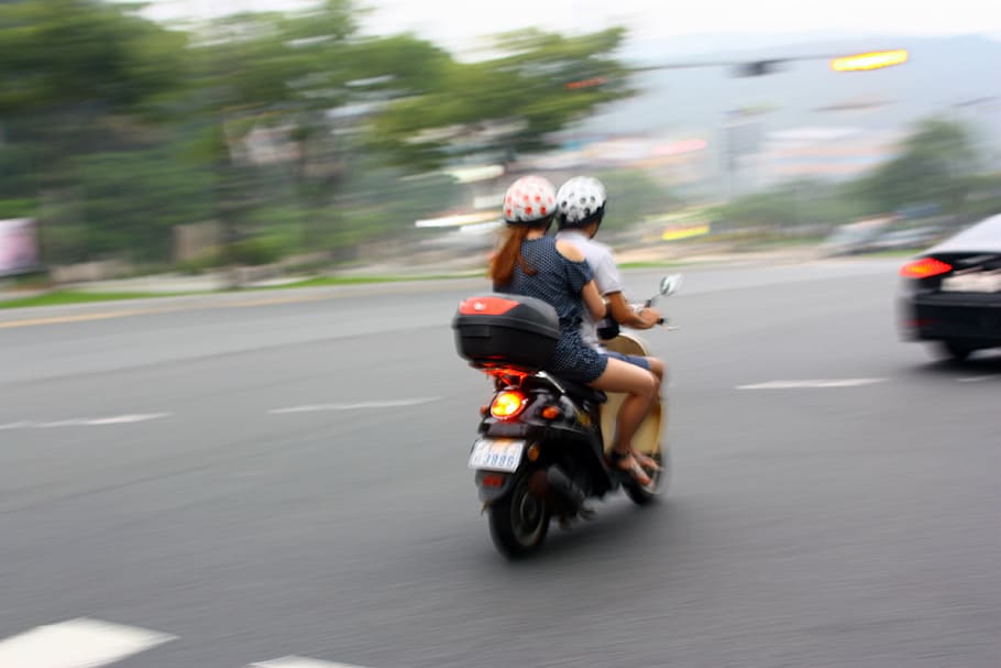 motorcycles, couples, road, pooping, transportation, mode of transportation HD wallpaper