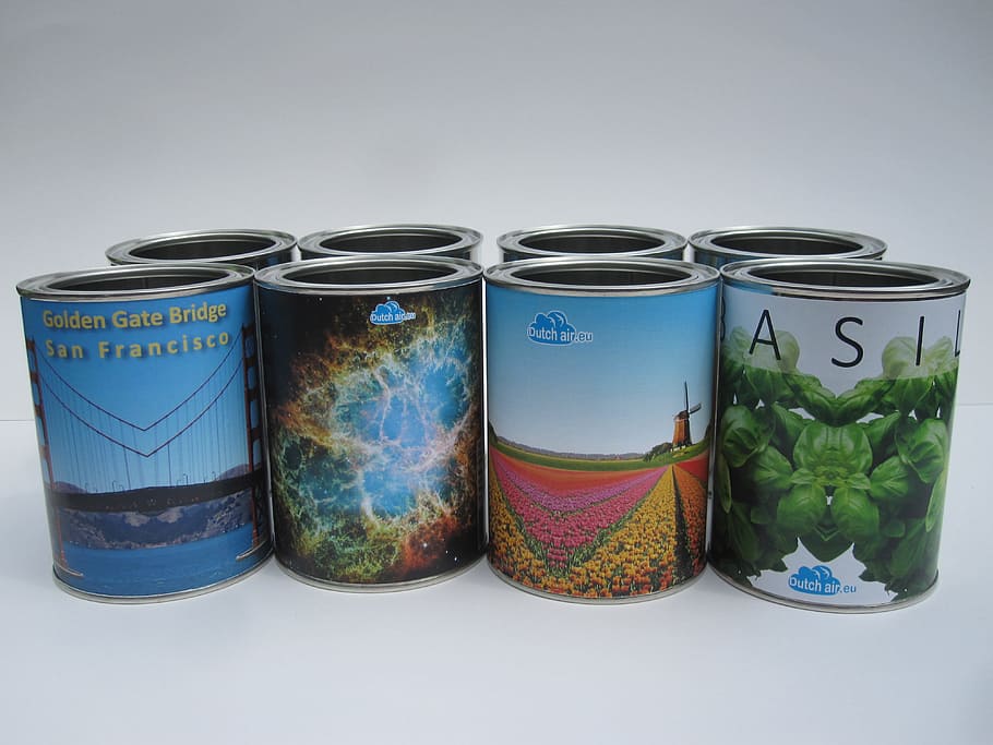 Tin, Cans, Glance, Container, gift, metal, white, silver, paper HD wallpaper