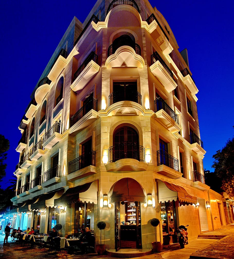 Building, Old, Night, Sky, Town, Light, architecture, building exterior HD wallpaper