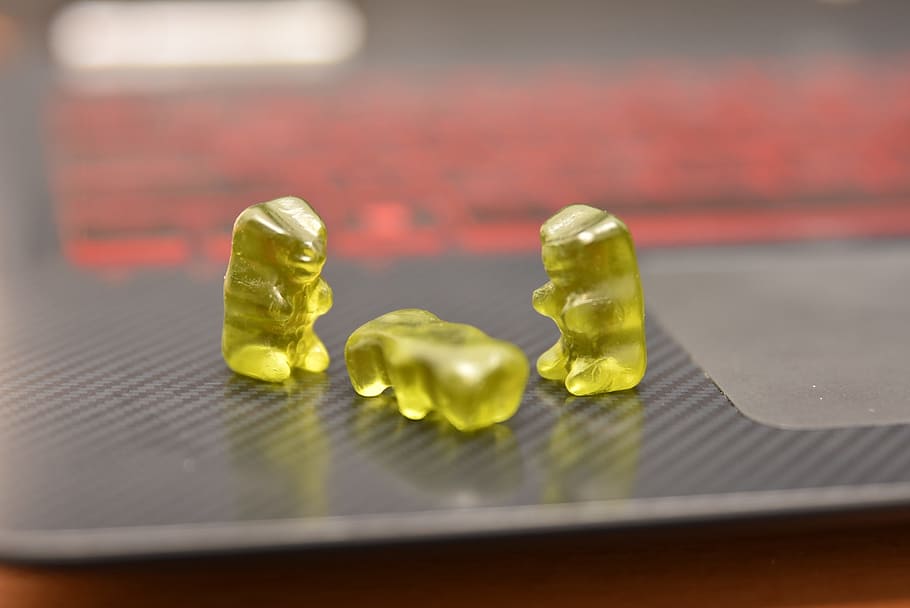 gummybear, lappy, candy, indoors, table, close-up, no people HD wallpaper