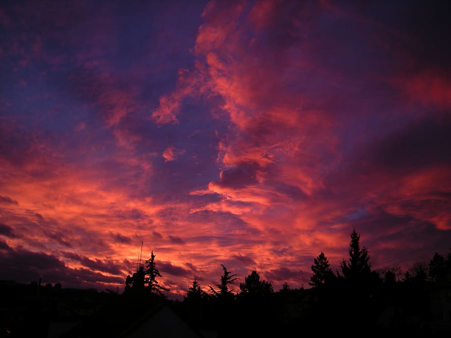 sunset, clouds, landscapes, sky, horizon, outdoor, scenic, nature HD wallpaper