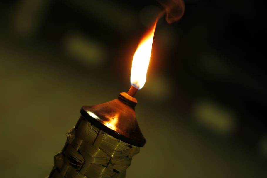torch, flame, candle, heat, warm, light, fire, burning, fire - natural phenomenon HD wallpaper
