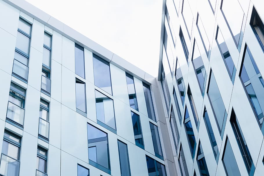 Modern building angel, architecture and Cityscape, window, glass - Material HD wallpaper