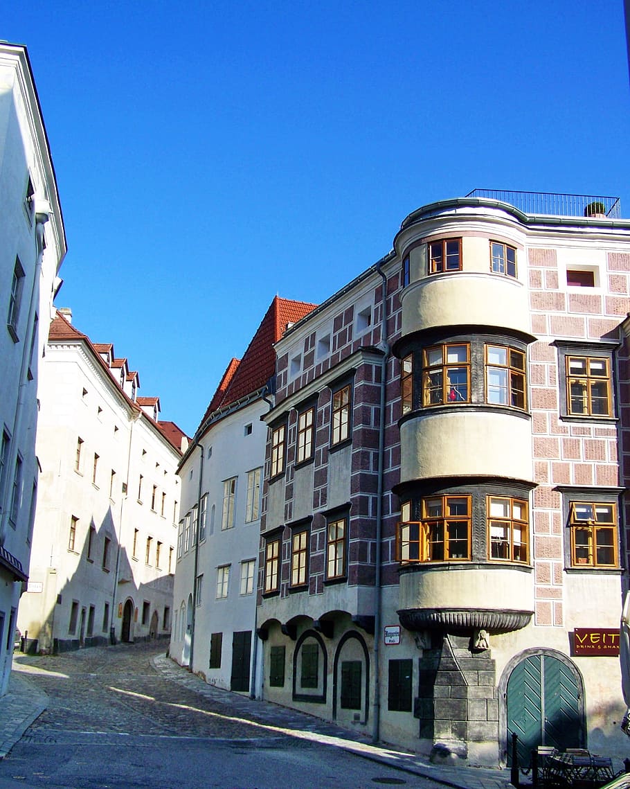 street details, krems, lower austria, building exterior, architecture, HD wallpaper