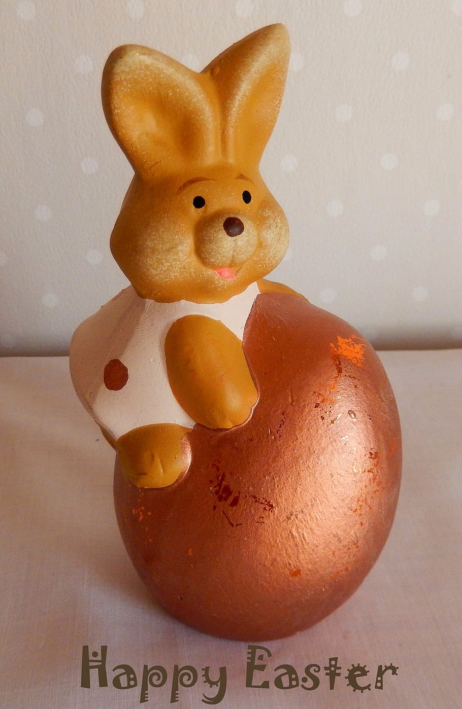 easter, easter bunny, happy easter, easter egg, greeting card HD wallpaper