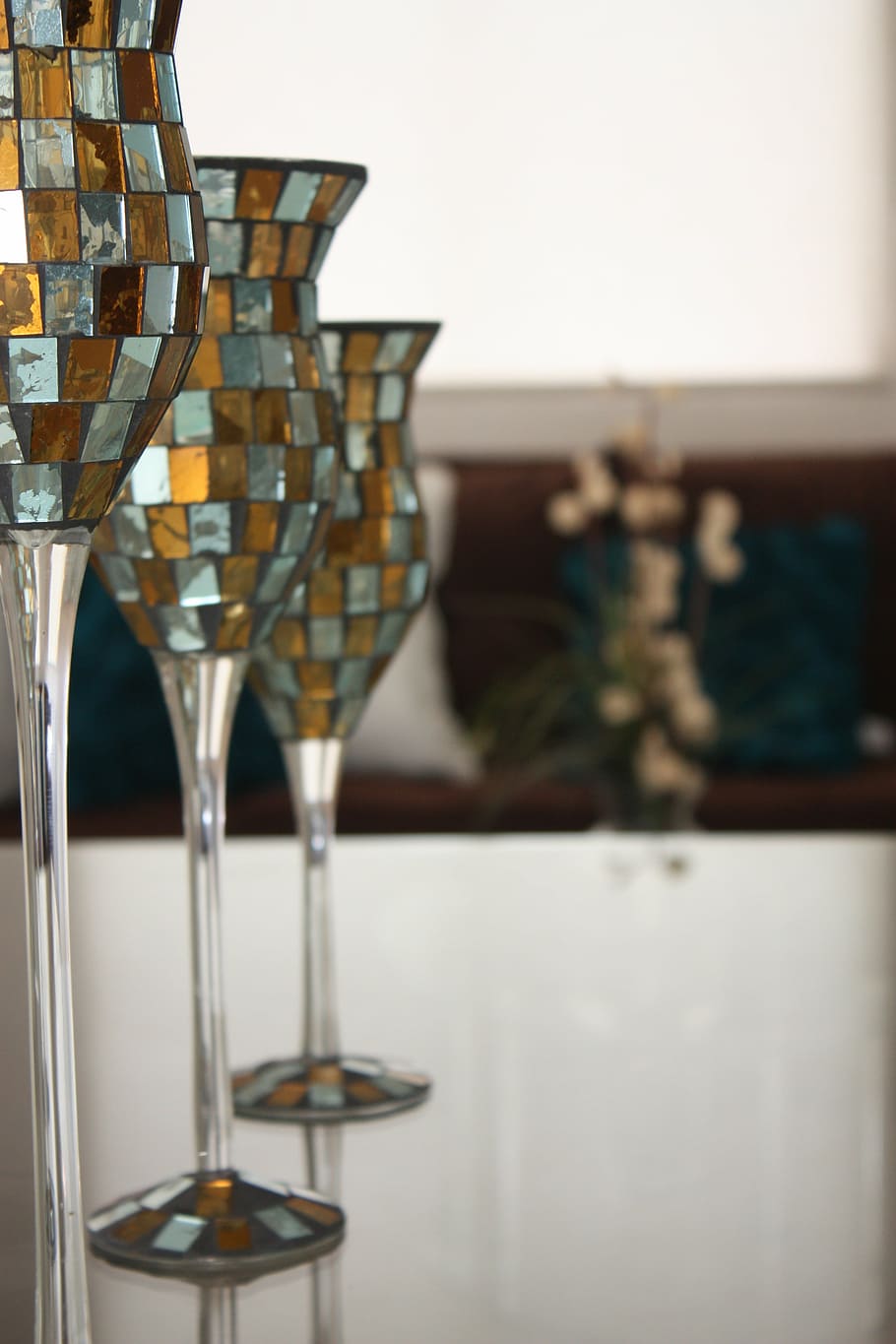inside, house, room, decoration, vessels, mosaic, indoors, table HD wallpaper