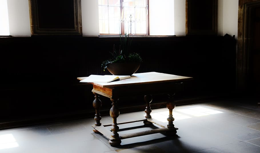 rectangle brown wooden center table, Osnabrück, Still Life, Furniture, HD wallpaper