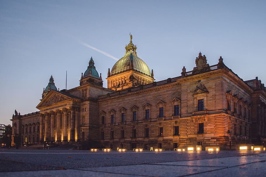 Supreme Administrative Court, architecture, courthouse, leipzig, HD wallpaper