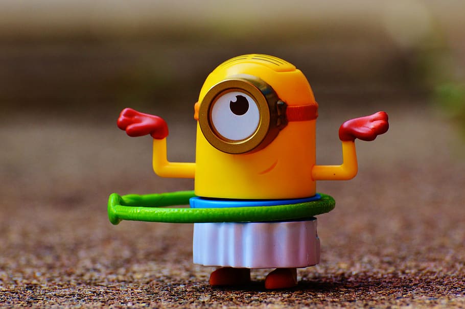 HD wallpaper: selective focus photography of Minion doing hula hoop, funny  | Wallpaper Flare