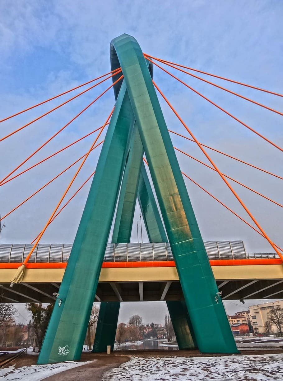 University Bridge, Bydgoszcz, Brda, crossing, infrastructure, HD wallpaper