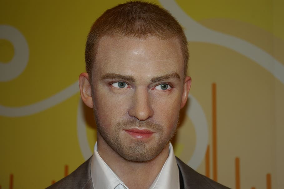 Justin Timberlake, american, singer, musician, wax figure, berlin, HD wallpaper