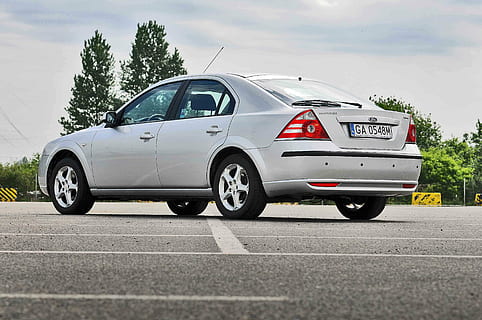 silver sedan parked on gray pavement riad, ford, mondeo, auto HD wallpaper