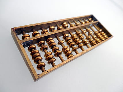 brown abacus painting, count, mathematics, computational aids HD wallpaper