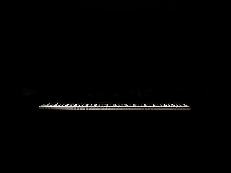 untitled, piano, keys, keyboard, music, piano keyboard, instrument, HD wallpaper