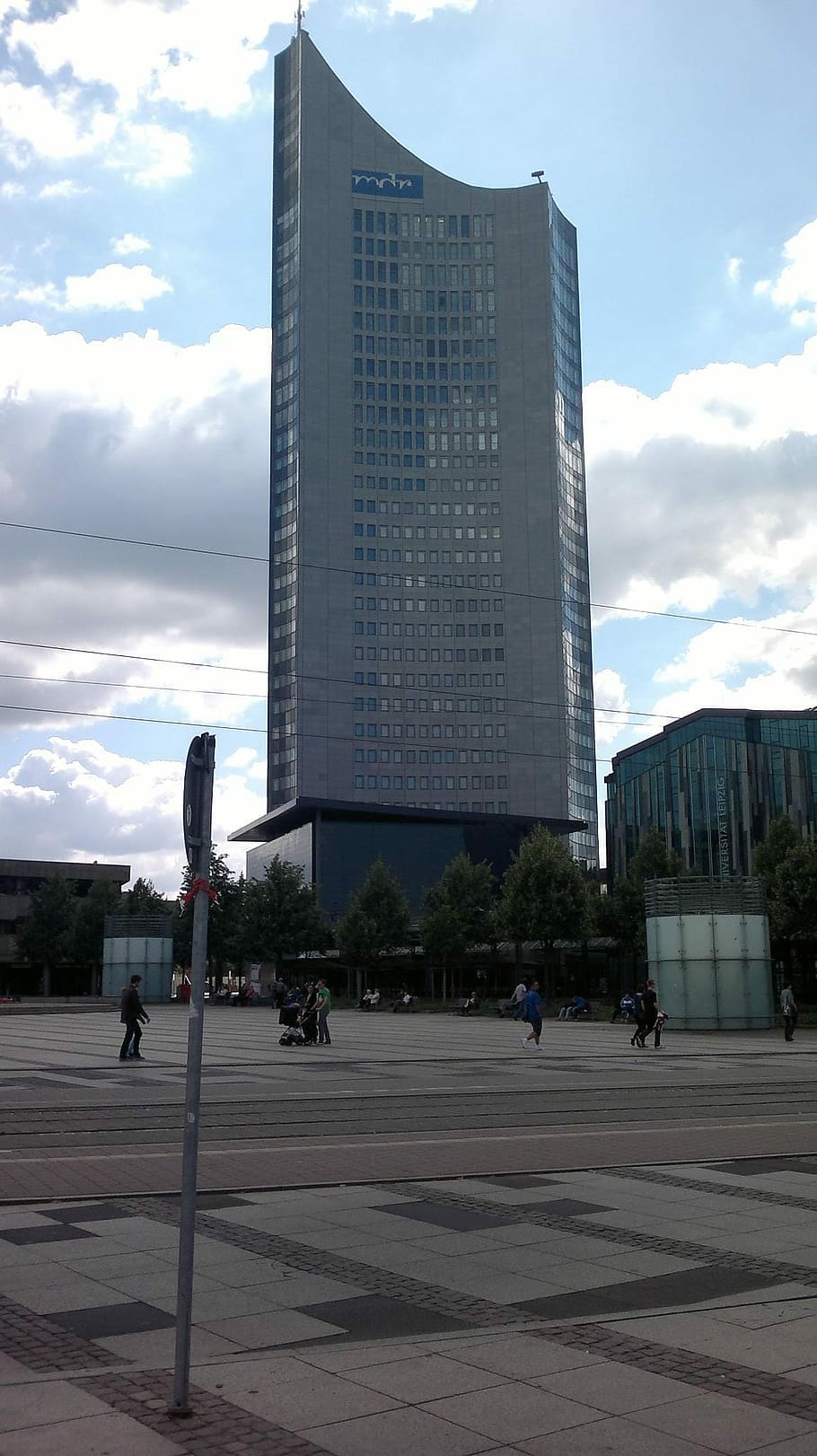 Mdr, Tower, Leipzig, Space, mdr tower, architecture, sky, built structure HD wallpaper
