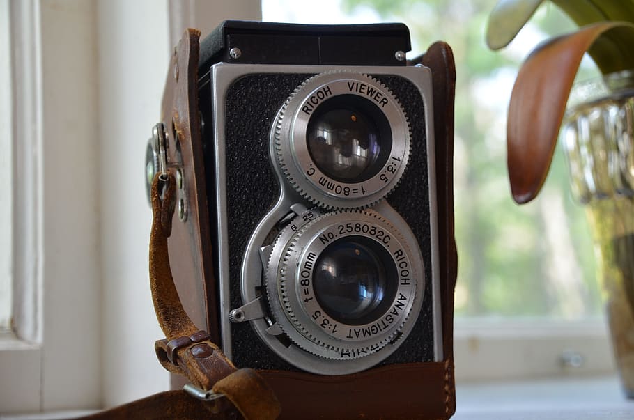 Camera, Old, old camera, the 20th century, technical, closeup HD wallpaper