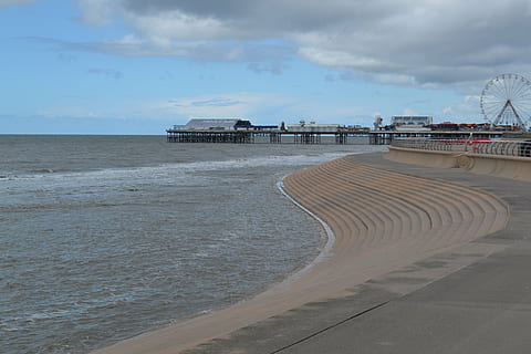 blackpool, beach, pier, lancashire, uk, coast, seaside, coastal HD wallpaper
